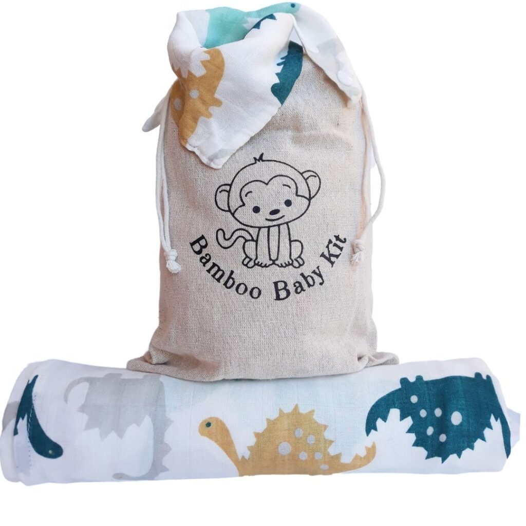 Mussola di cotone di bamboo + bavaglino bandana: regalo neonato originale!  - WordPress